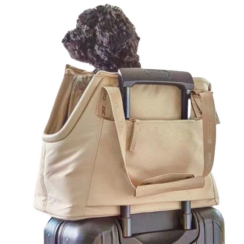 Tragetasche für Haustiere mit Taschen, tragbare weiche Tragetasche für Hunde und Katzen