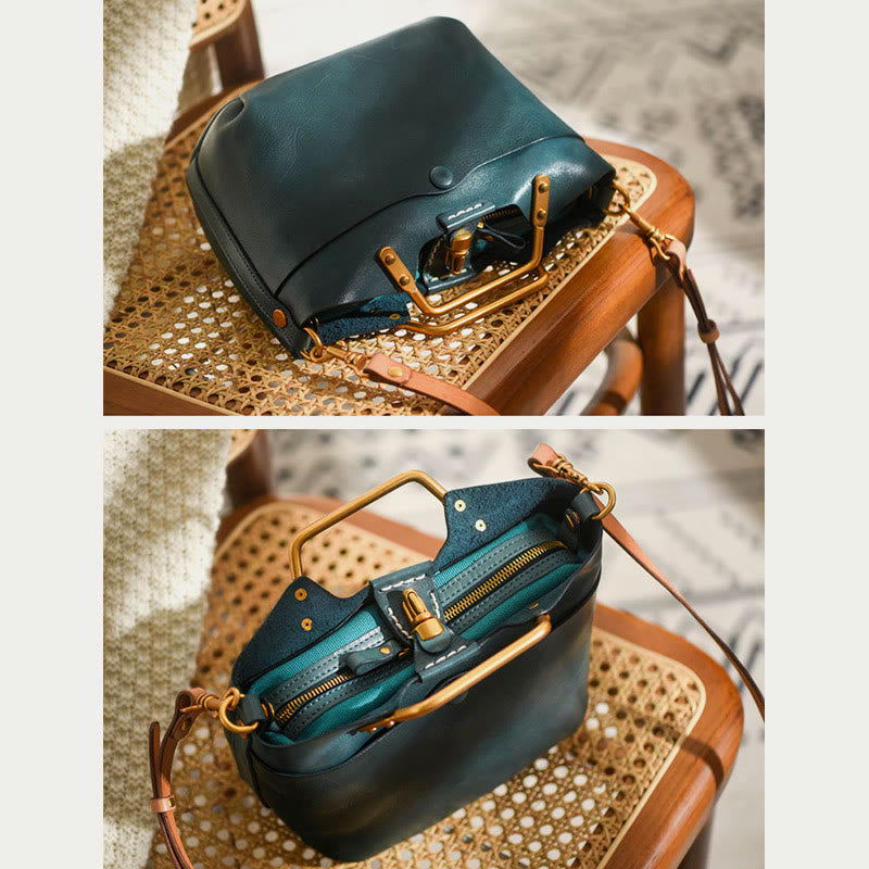 Tragetasche für Damen, elegante, Freizeit-Umhängetasche aus weichem Leder