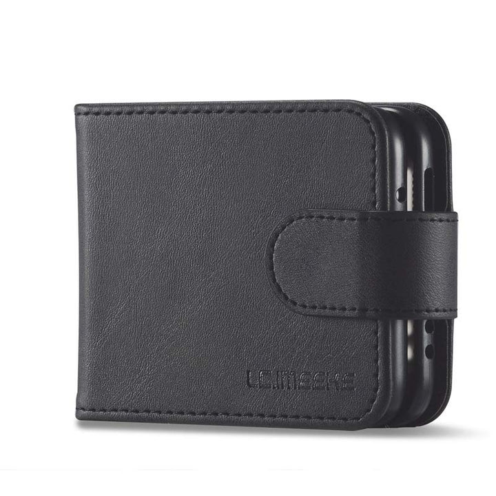 Samsung Galaxy Z Flip 3 Leder-Handyhülle Wallet Case mit Kartenfach