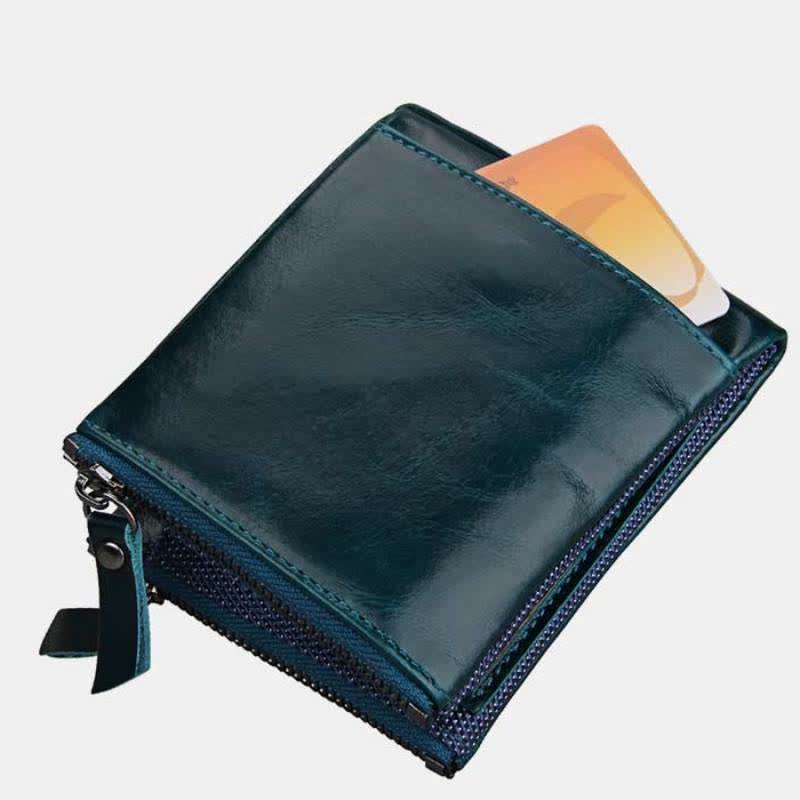 Großes Fassungsvermögen Ledergeldbörse RFID-blockierende Bifold Flip Herrengeldbörse