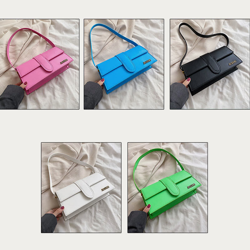Umhängetasche für Damen, einfarbig, quadratisch, elegante Dating-Tasche