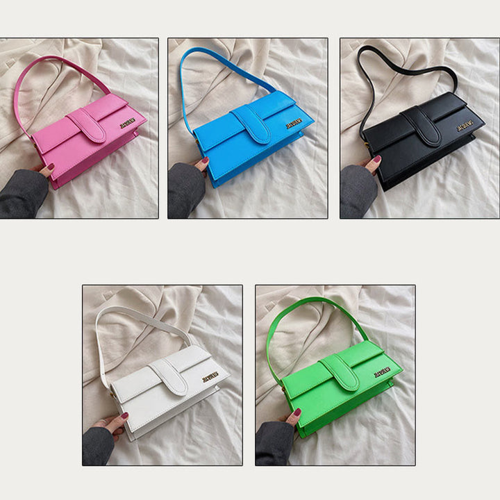 Umhängetasche für Damen, einfarbig, quadratisch, elegante Dating-Tasche