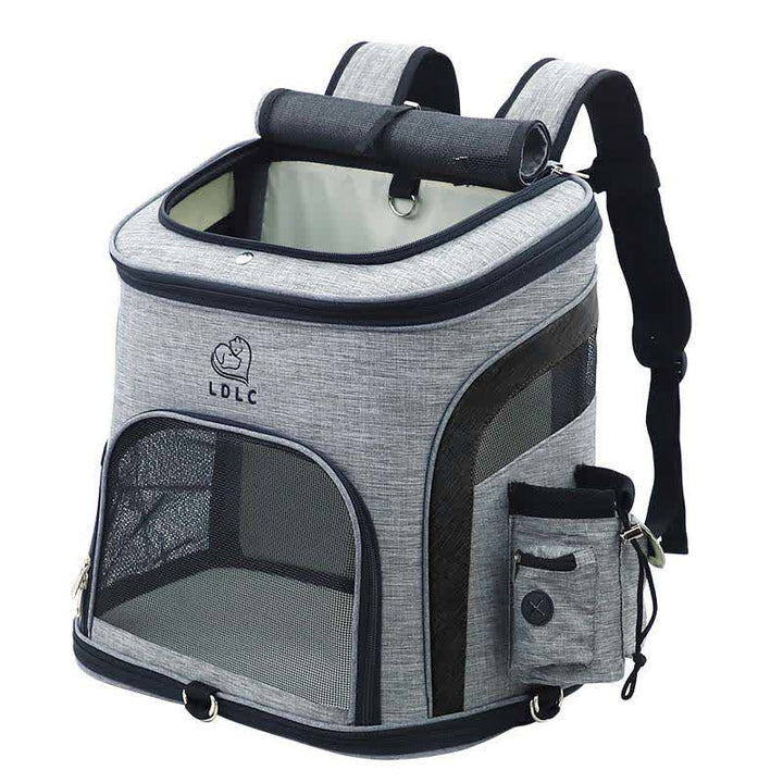 Haustier-Tragerucksack mit Taschen, Plüschmatte, Leine für Welpen und Katzen
