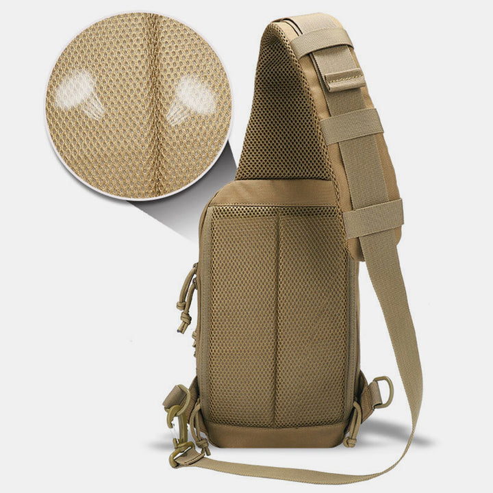 Taktische Sling-Brusttasche, kompakte Umhängetasche zum Wandern, Radfahren, Angeln, Tagesrucksack
