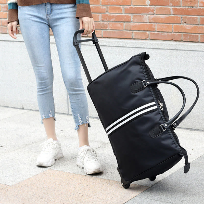 Zugstangen-Reisetasche für Damen und Herren, leicht, minimalistisch, Reisetasche