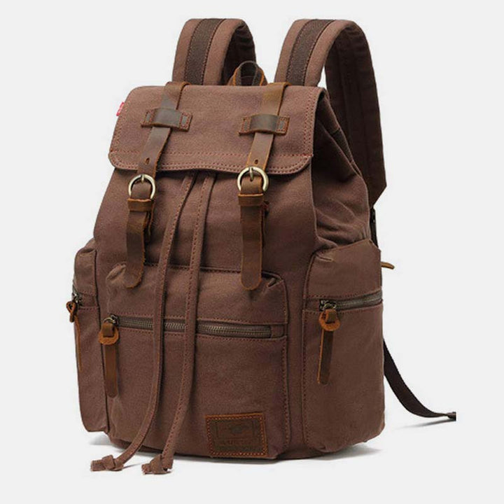 Großer Canvas-Rucksack im Vintage-Stil