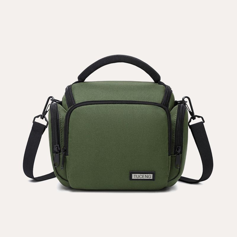 Kleine Kameratasche Vintage Gepolsterte Kameraschultertasche mit Umhängegurt