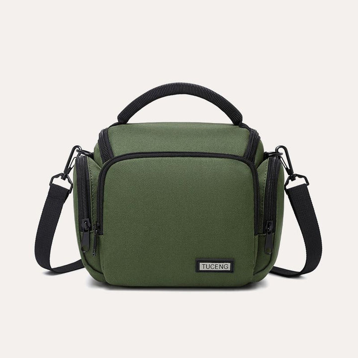 Kleine Kameratasche Vintage Gepolsterte Kameraschultertasche mit Umhängegurt