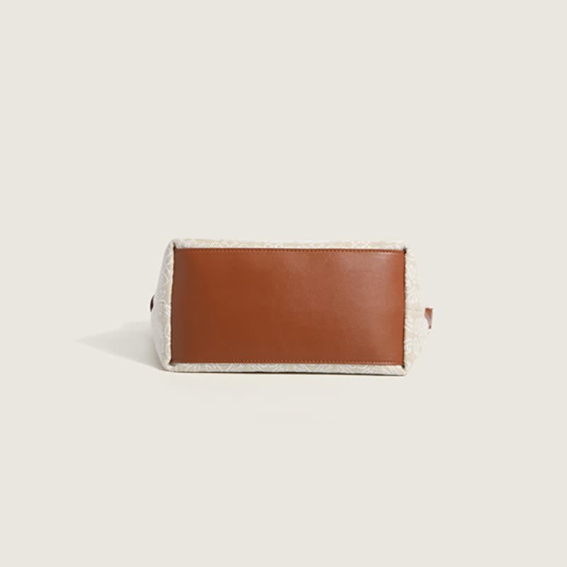 Canvas-Handtasche für Damen mit Hahnentritt-Muster, Schultertasche, Hobo-Umhängetasche