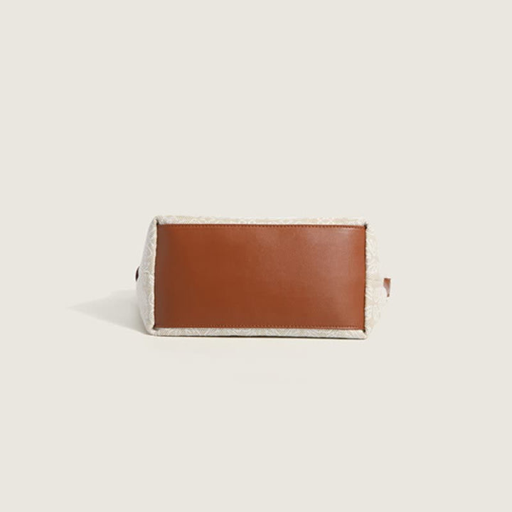 Canvas-Handtasche für Damen mit Hahnentritt-Muster, Schultertasche, Hobo-Umhängetasche