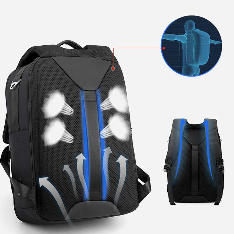 Rucksack für Herren, für Geschäftsreisen, Laptop, Schultasche mit großem Fassungsvermögen