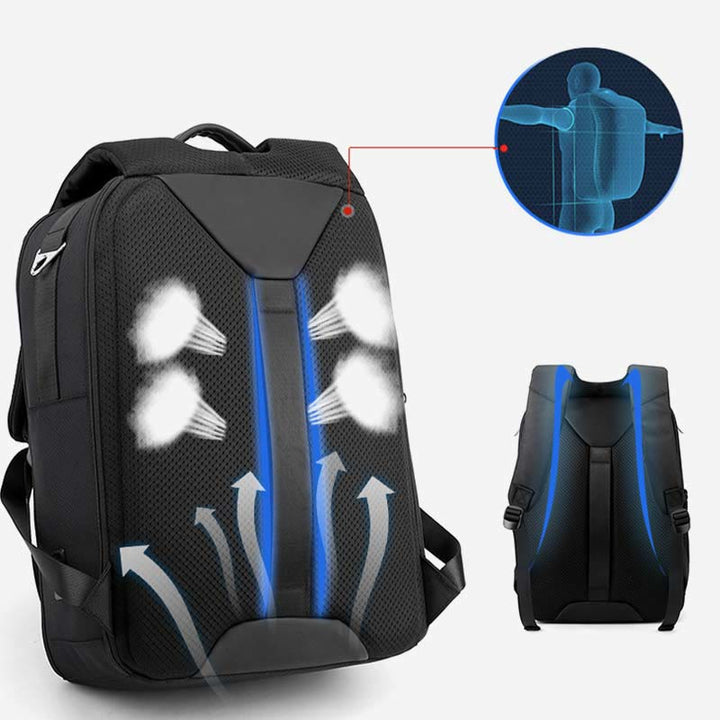 Rucksack für Herren, für Geschäftsreisen, Laptop, Schultasche mit großem Fassungsvermögen