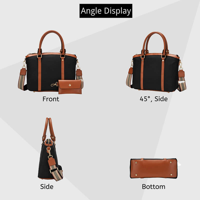Top-Griff-Tasche für Damen, weiche, tragbare Oxford-Umhängetasche