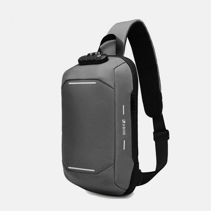 Diebstahlsichere, wasserdichte Brusttasche mit USB-Ladeanschluss
