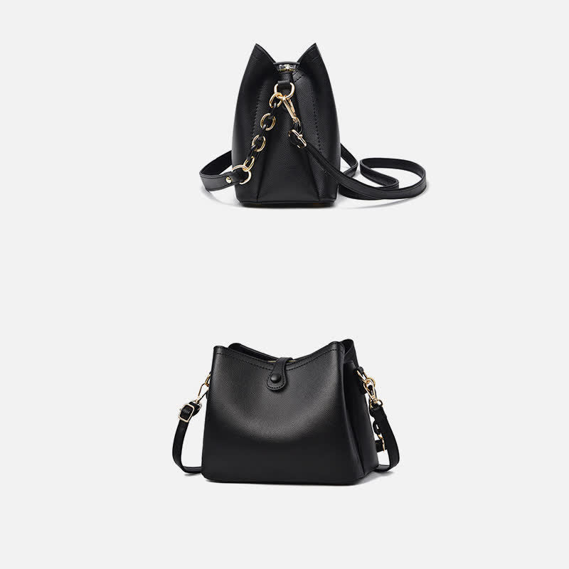Umhängetasche für Damen, elegante Handtasche aus PU mit großem Fassungsvermögen