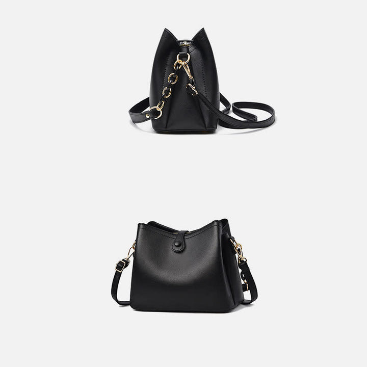 Umhängetasche für Damen, elegante Handtasche aus PU mit großem Fassungsvermögen