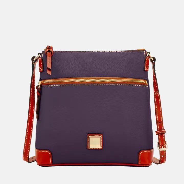 Umhängetasche für Damen, mehrfarbige Ledertasche mit Lychee-Grain-Textur