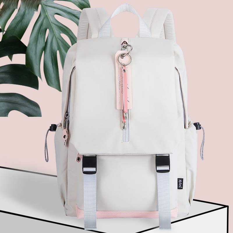 Rucksack für Frauen und Mädchen, wasserdicht, mehrere Taschen, 14-Zoll-Laptop-Rucksack, Büchertasche