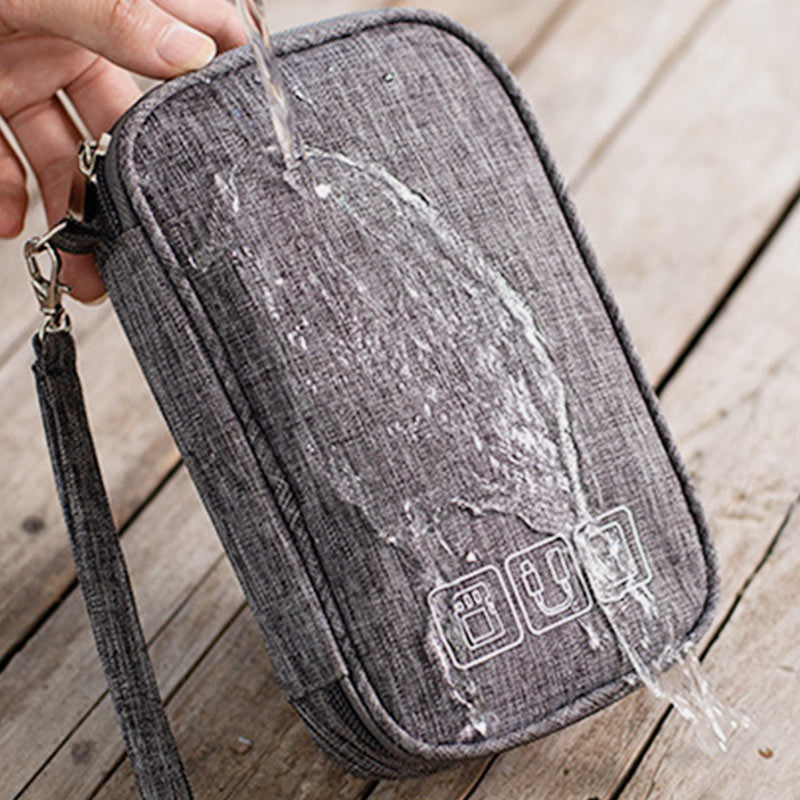 Wasserdichte tragbare Clutch zur Aufbewahrung digitaler Kabel, Reisekabel-Organizer