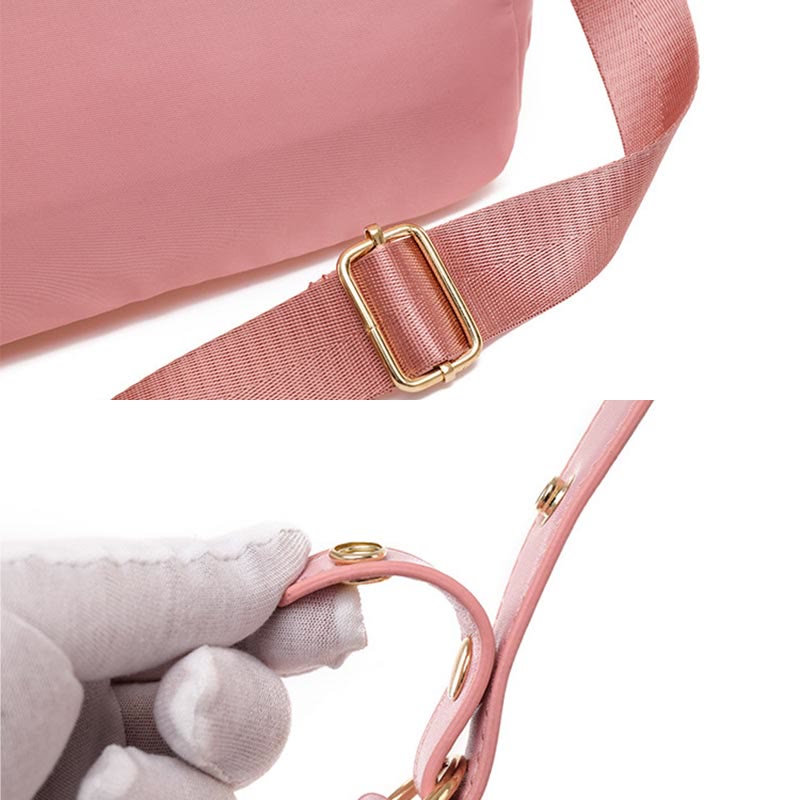 Umhängetasche für Damen, Rosa, leicht, mehrere Taschen, lässige Einkaufshandtasche