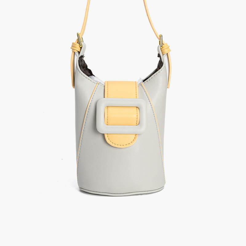 Umhängetasche für Damen, zum Einkaufen, minimalistische Eimer-Mini-Telefontasche