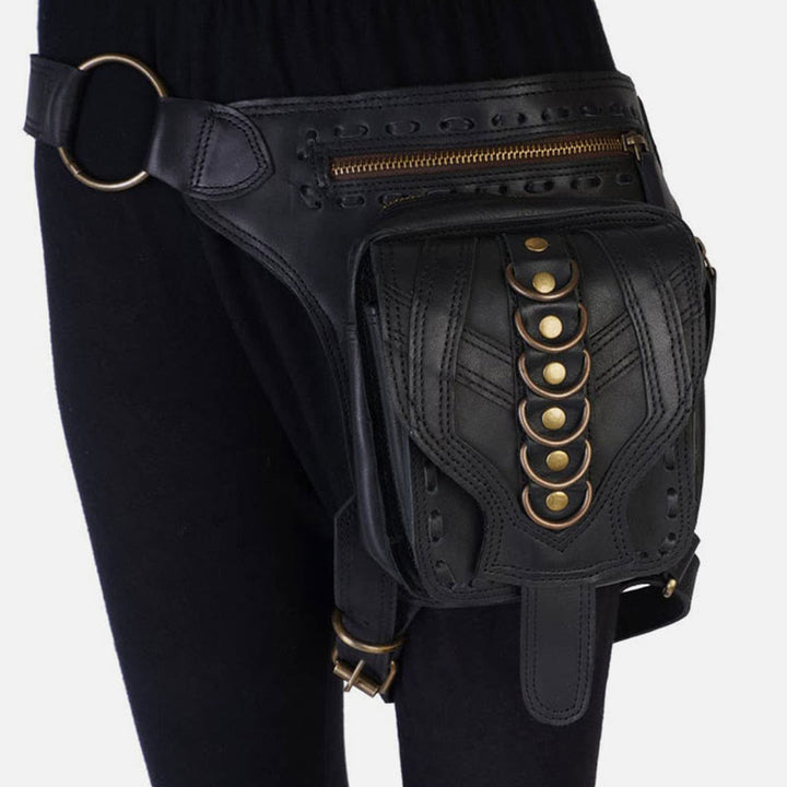 Verstellbare Beintasche für Damen, mittelalterliche Outdoor-Sport-Hüfttasche