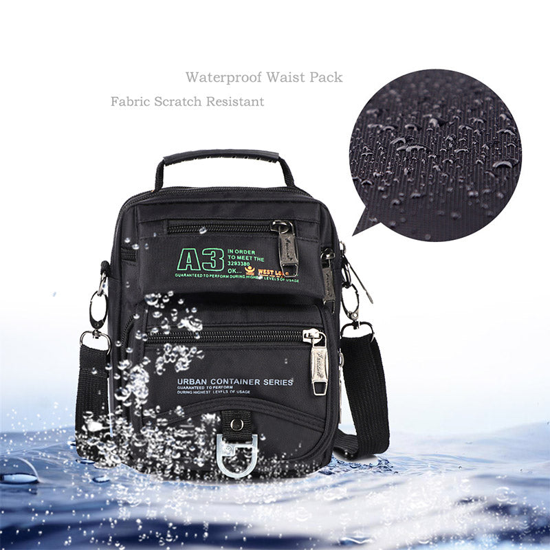 Nylon-Geldbörse mit mehreren Taschen, lässige Umhängetasche, Schultertasche, Reise-Brusttasche