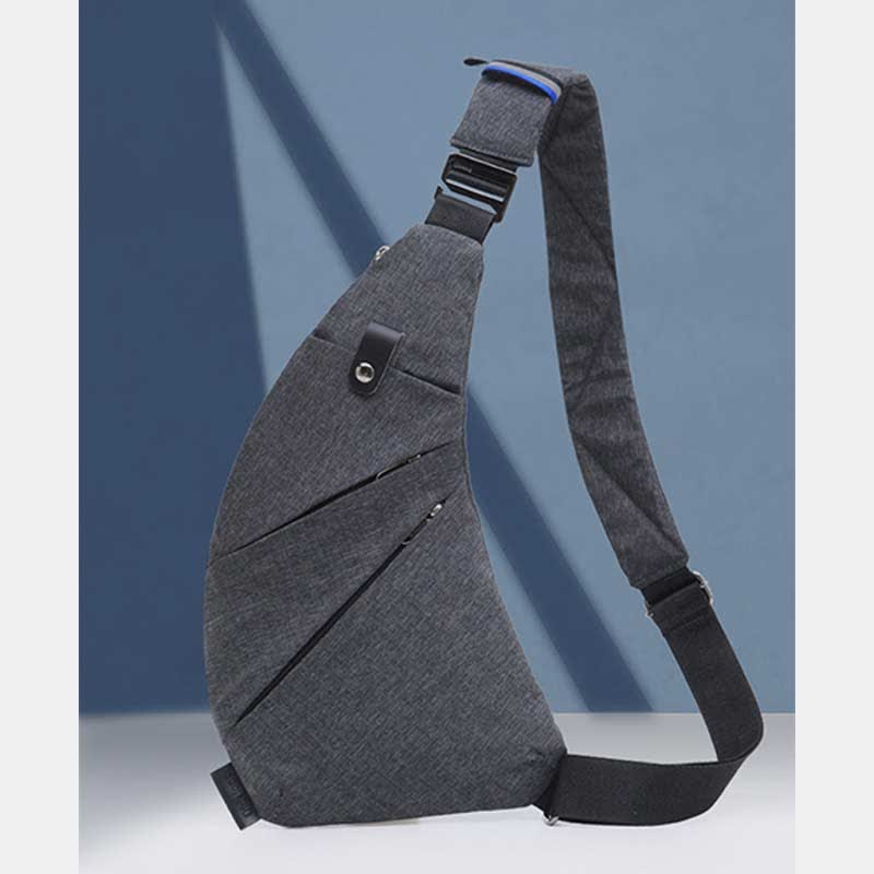 Leichte, langlebige Sling-Brusttasche, wasserdicht, kratzfest, Tagesrucksack, lässige Herren-Geldbörsen
