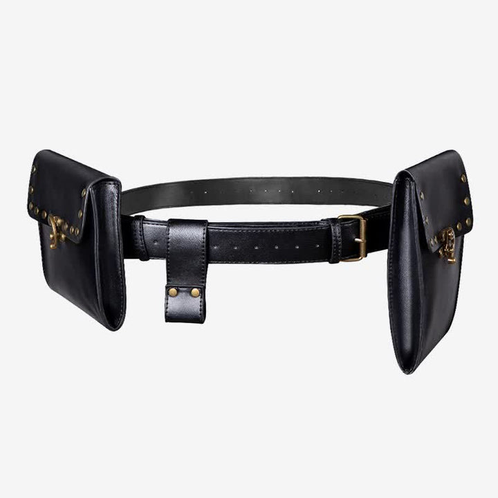 Mittelalterliche Renaissance-Gürteltasche, Gürtelholster mit Gürtel-Schlüsselanhänger