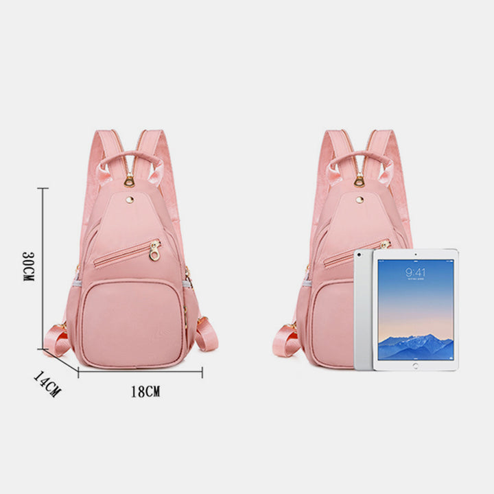 Umwandelbare Schultertasche für Damen, leicht, lässig, Mini-Rucksack, Brusttasche