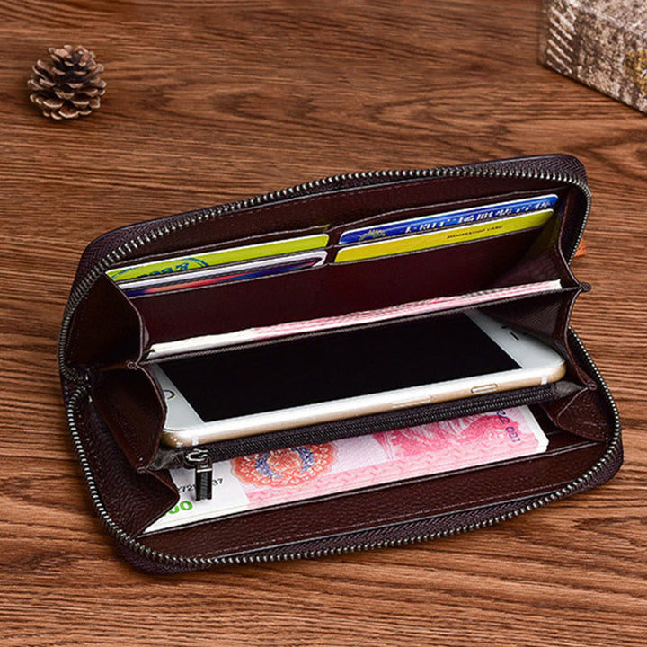 Retro Schmetterling Handtasche Frauen Elegante Lange Große Raum Leder Brieftasche
