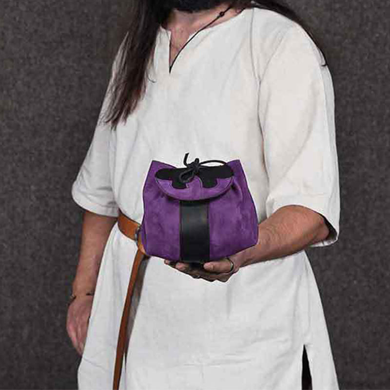 Gürteltasche für Damen, Vintage, weiche Wildleder-Gürteltasche