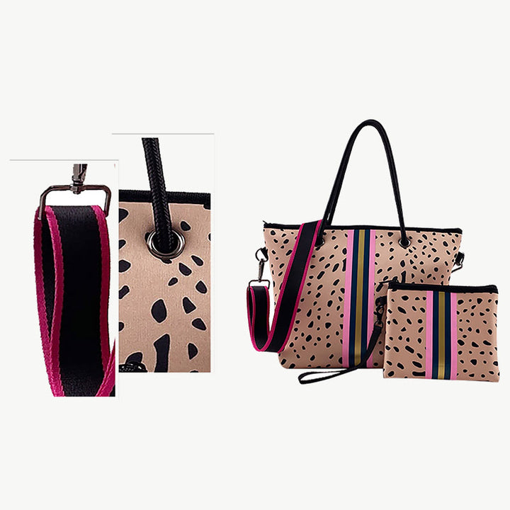 Tragetaschen-Set für Pendler, Rückentasche, breiter Riemen, Schultertasche