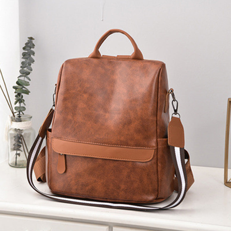 Damen Anti-Diebstahl Rucksack Geldbörsen Mehrzweck Leder Handtasche Schultertasche Reisetasche