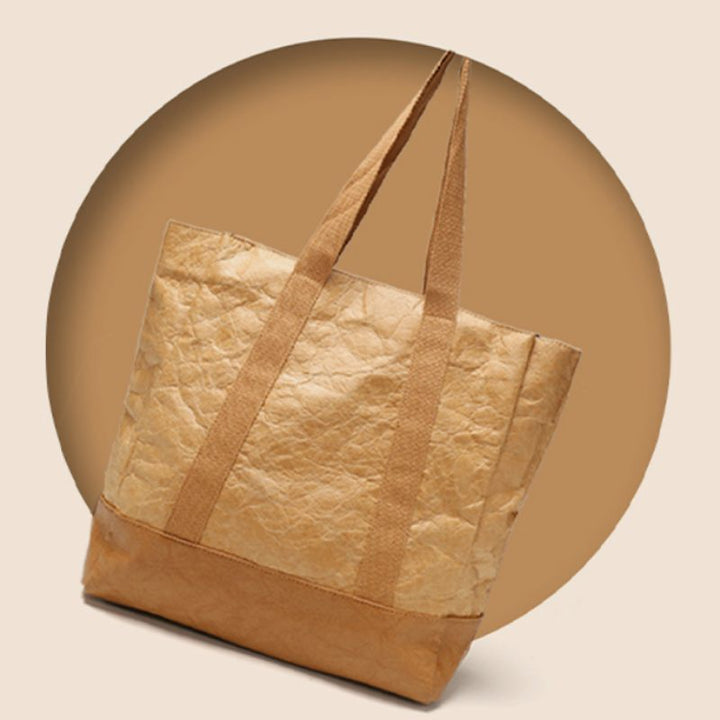 Umweltfreundliche wiederverwendbare Dupont-Papier-Einkaufstasche, große obere Handtasche, Schulter-Tagesrucksäcke