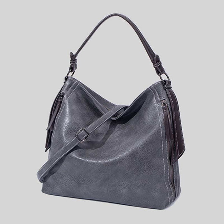 Retro-Handtasche für Damen, groß, Designer-Hobo-Tasche aus Leder