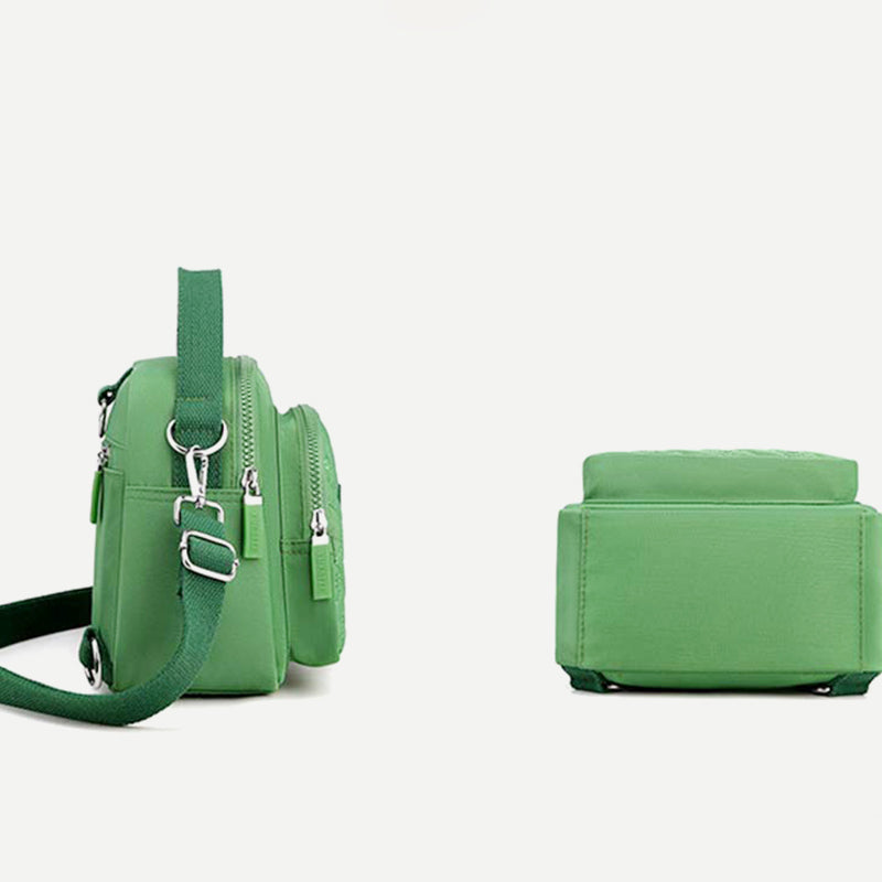 Funktionelle Damen-Geldbörse, leichter, geräumiger Umhängetasche aus Nylon, Mini-Rucksack