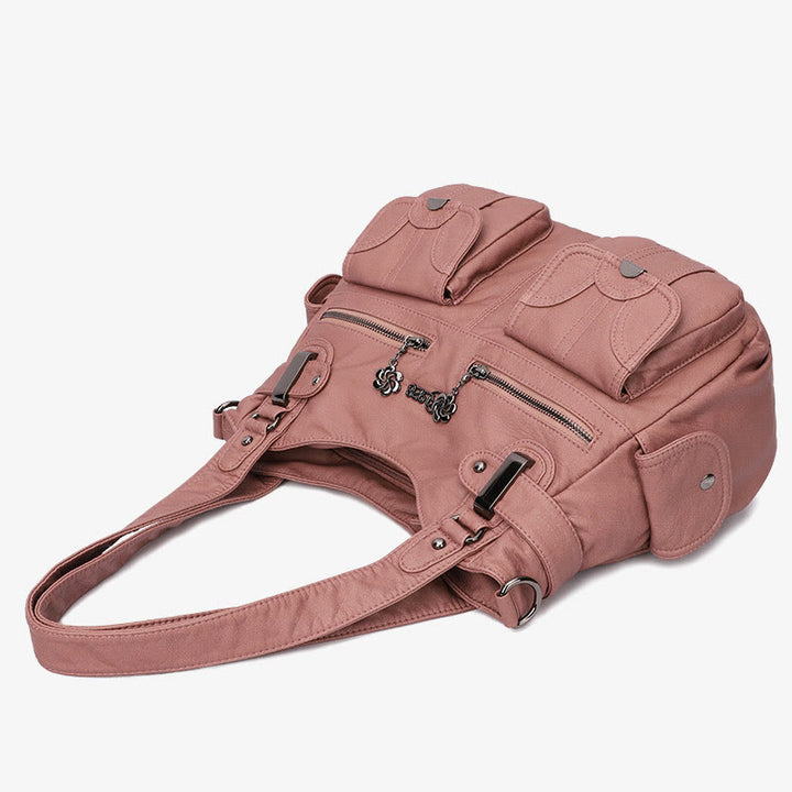 Tragetasche für Damen, für den täglichen Ausflug, mehrere Taschen, eine farbige Tasche