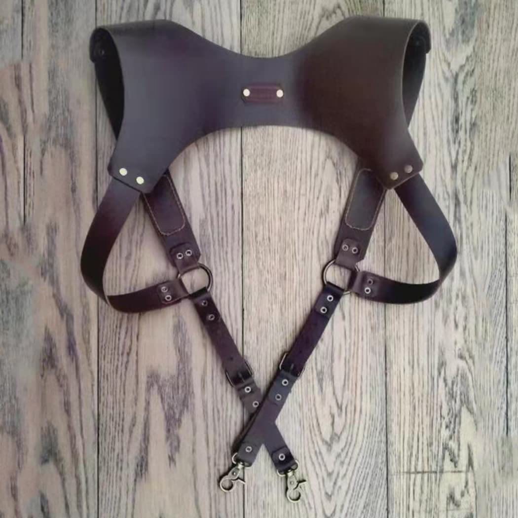 Vintage Leder Holster Frauen Männer Outdoor Unterarm Weste Telefon Tasche