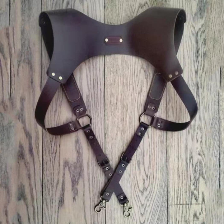 Vintage Leder Holster Frauen Männer Outdoor Unterarm Weste Telefon Tasche
