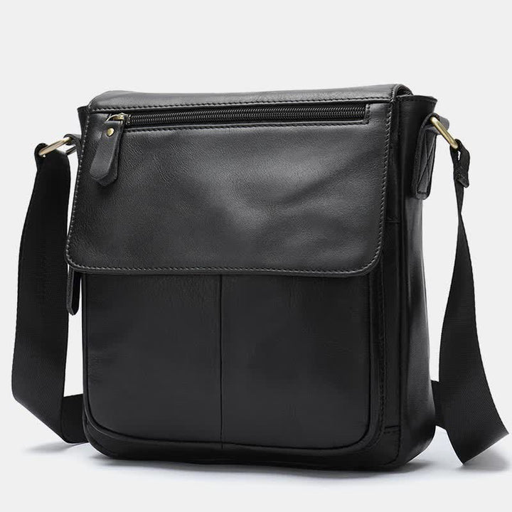 Herren Umhängetasche Echtes Leder Kleine Messenger Bag Crossbody Bag