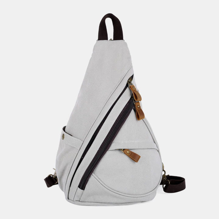 Lässiger Reise-Schulterrucksack aus Segeltuch für Damen und Herren