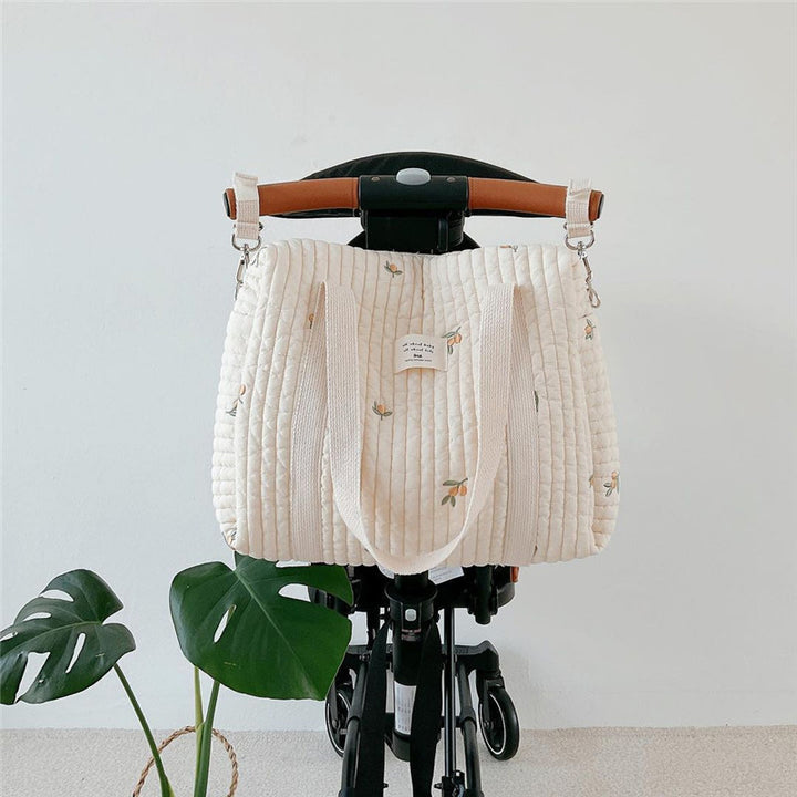 Große Kapazität Reine Baumwolle Mama Tasche Baby Wickeltasche für Babypflege