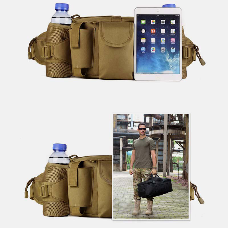 Multi-Pocket Crossbody Tasche Taktische Hüfttasche Passend für 10 Zoll Tablet