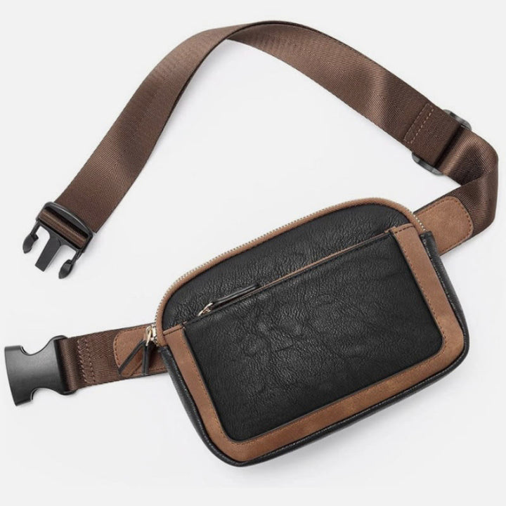 Multifunktionale Gürteltasche Retro Vegan Leder Outdoor Sport Satchel Geldbörse