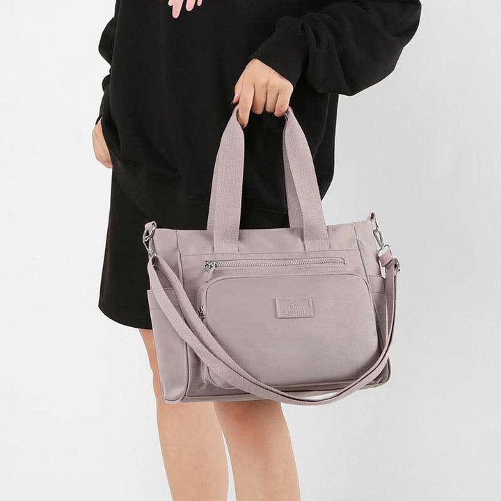 Damen Leichte Handtasche Große Wasserdichte Nylon Umhängetasche Schultertasche Geldbörsen