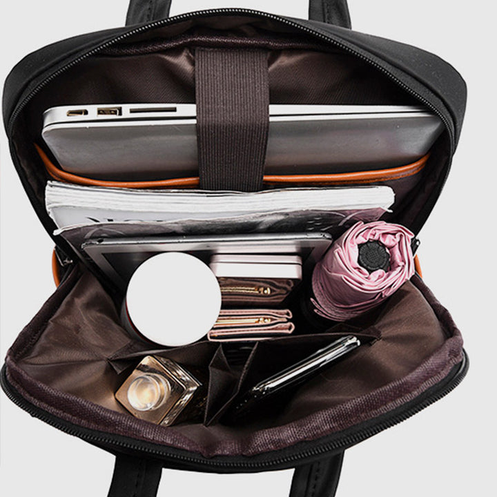 Lässiger, wasserdichter Nylon-Rucksack mit großem Fassungsvermögen 