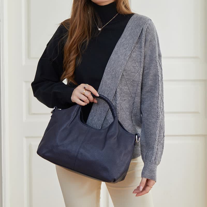 Tragetasche für Damen aus echtem Leder, für die Freizeit und den täglichen Gebrauch, Umhängetasche