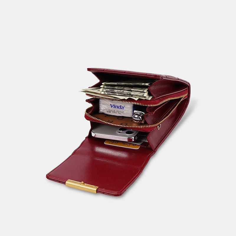 Kleine Crossbody-Handy-Geldbörse für Damen, klassische Handytasche