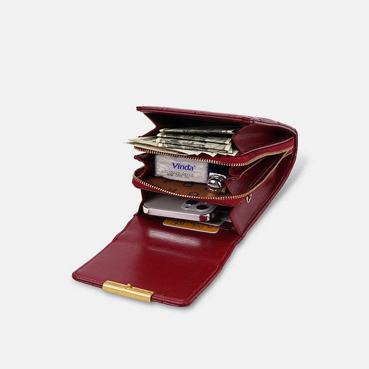 Kleine Crossbody-Handy-Geldbörse für Damen, klassische Handytasche